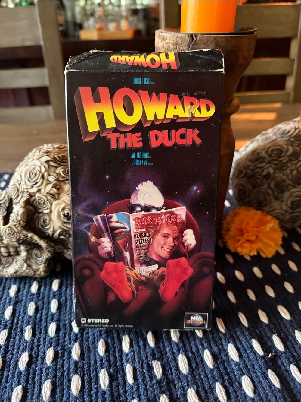 Howard the Duck VHS Tape - Black/Red Retro Movie
